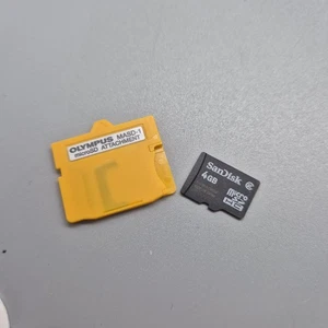 Olympus Micro SD Card to xD-Picture Card Adapter MASD-1 and 4GB Micro SD - Picture 1 of 2