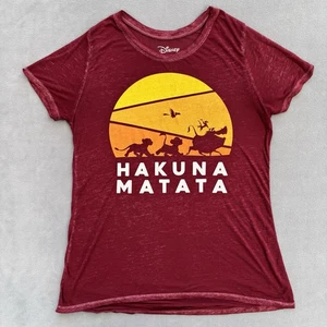 Disney Women’s Hakuna Matata T shirt Medium Very Lightweight Comfortable - Picture 1 of 10