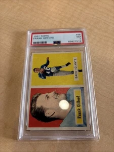 PSA 7 NM SET BREAK 1957 FRANK GIFFORD TOPPS FOOTBALL CARD #88 Near Mint - Picture 1 of 6