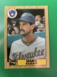 1987 Topps Tiffany Mark Clear Milwaukee Brewers #640 - Picture 1 of 2