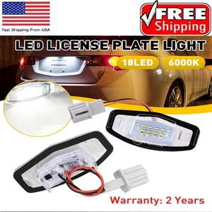 2Pcs 18 LED License Plate Light Direct For RL Acura TL TSX Honda Civic Accord - Picture 1 of 15