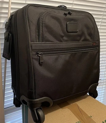 🌸TUMI  Carry On Compact 4 Wheeled Brief Black - Image 1 of 4