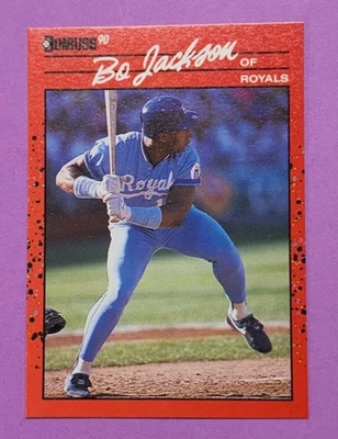 1990 Donruss Previews #3 Bo Jackson - Kansas City Royals - Image 1 of 2