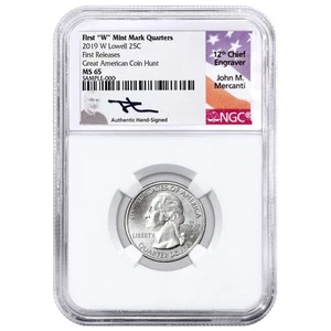2019-W Lowell National Park America the Beautiful Quarter NGC MS65 FR Mercanti - Picture 1 of 3