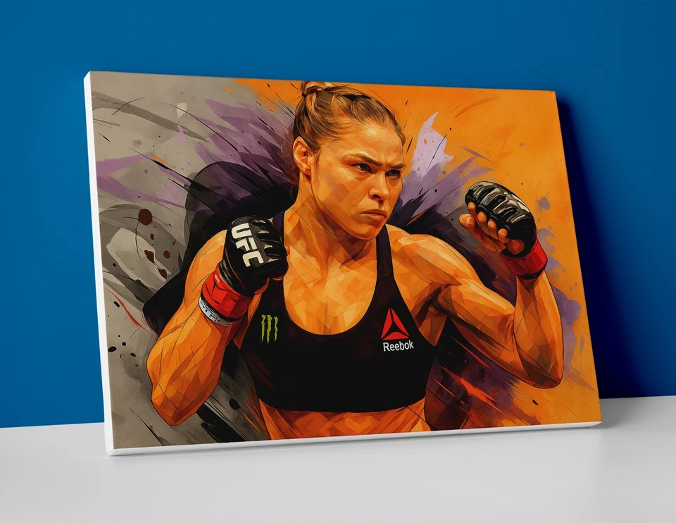 Póster o lienzo de pintura de Ronda Rousey - pintura de arte de pared de Ronda Rousey UFC Foto 1 de 4