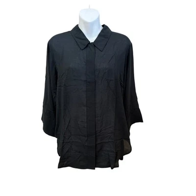 Top túnica Universal Standard Toni alta baja USTO0711 negro talla 4XS US 0 nuevo Foto 1 de 4