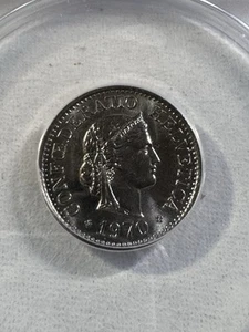 1970 Switzerland 10 Rappen Graded MS 68 by ANACS - Picture 1 of 8