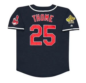Jim Thome 1995 Cleveland Indians Alt Navy Blue World Series Herren Trikot (L-XL) - Bild 1 von 4