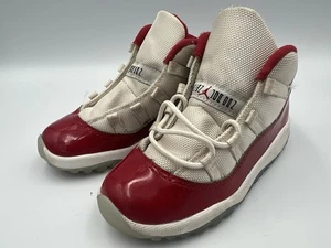 Nike Air Jordan 11 Retro Kids 10C High Cherry 378040 116 2022 Authentic Jumpman - Picture 1 of 9