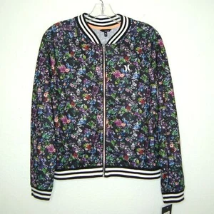 NWT HURLEY Lightweight Floral Zip-Up Jacket Size 13-15 Years XL $50 - Picture 1 of 8