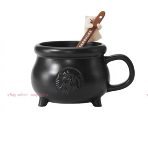 Starbucks Green Ghost Halloween Themed Tumbler Coffee Mug - Picture 1 of 5