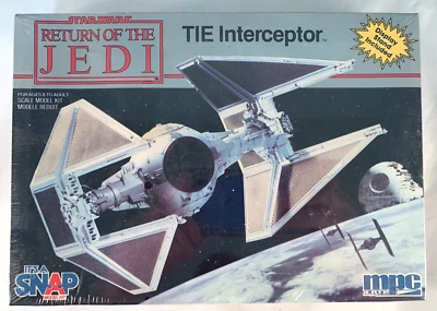 Star Wars  Return Of The Jedi TIE Interceptor MPC Snap Model Factory Sealed - Image 1 of 4