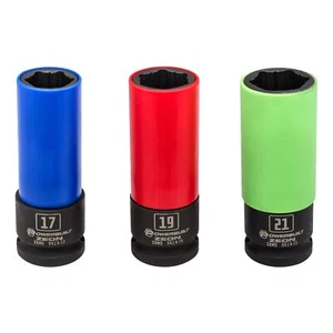 Powerbuilt 3 Piece Zeon Metric Lug Nut Socket Set for Damaged Lug Nuts - 941437 - Picture 1 of 2