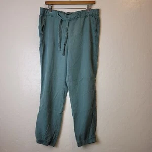 Pantaloni da jogging Sanctuary donna taglia L verdi fondo 100% tasche lyocell casual - Foto 1 di 5