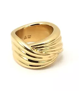14K GOLD MILOR ITALIEN Harzkern breiter Band dicker Puffy Ring 6g Gr.5 - Bild 1 von 12