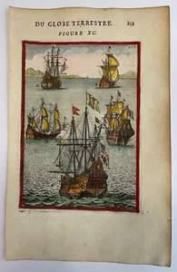 VESSELS 1683 ALAIN MANESSON MALLET NICE ANTIQUE VIEW FRENCH EDITION - Picture 1 of 3