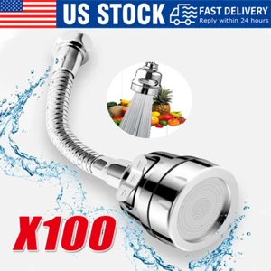 3 Geschwindigkeiten 360° Drehbar Einstellung Wasserhahn Verlängerung Wasserspar Wasserhahn Set - Bild 1 von 9