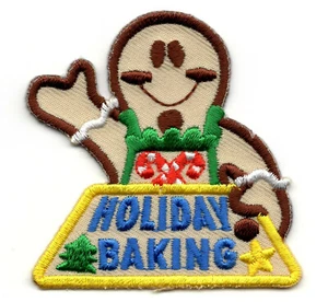 HOLIDAY BAKING Iron On Patch Cooking,DessertsTreat - Picture 1 of 1
