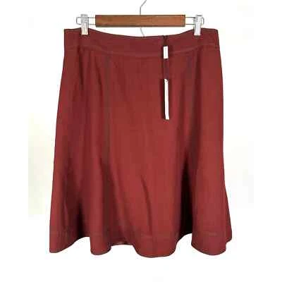 Marc Jacobs Back Zip Flare Skirt in Dark Ginger Size 12 - Image 1 of 4