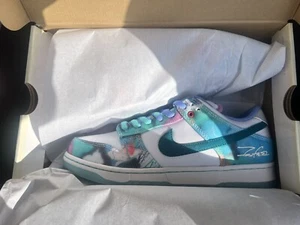 Size 8 - Nike Futura Laboratories x Dunk SB Low Bleached Aqua - In hand - Picture 1 of 7
