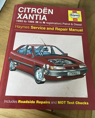 Haynes Manual Citroen Xantia 1993 to 1995 (K to N Reg) Petrol & Diesel - Image 1 of 4