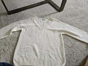 Encaje tejido elástico Dorose, talla XL, marfil - Imagen 1 de 8