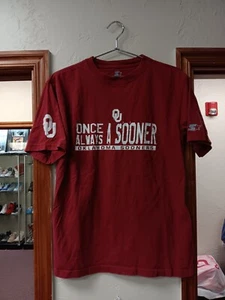 Preowned Mens Once A Sooner Always A Sooner Starter Mens Medium Shirt #94 - Picture 1 of 6