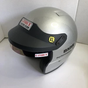 G-Force GF650 Snell SA2000 Silver Helmet BMW Performance Center Size XL - Picture 1 of 7