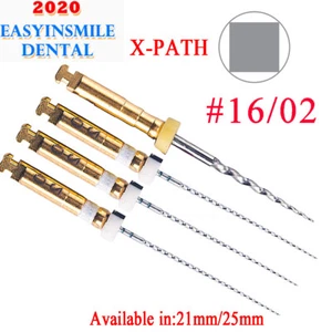 4Pcs Dental NITI Rotary X-PATH Files Endo Root Canal Treatment Tips #16 21/25mm - Picture 1 of 5