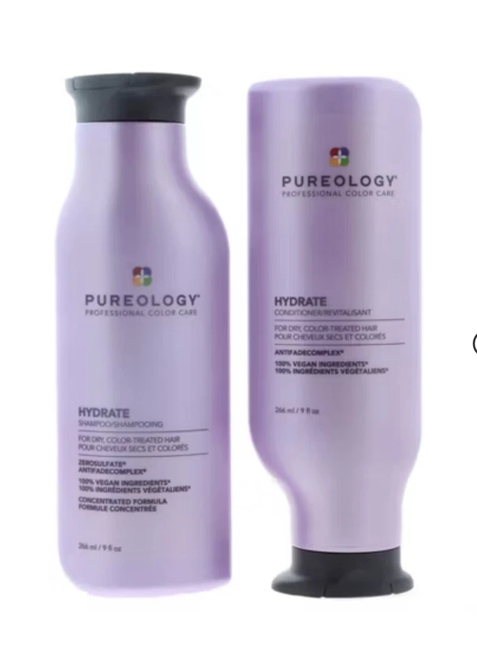 Pureology Hydrate Shampoo & Conditioner Duo Set 9 fl oz / NEW - Image 1 of 1