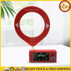 SI4732 0.5-108mhz Mini Radio HF SW MW VHF Radio Receiver(Red Ring Antenna) - Zdjęcie 1 z 12