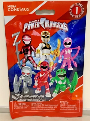 MEGA CONSTRUX SERIES 1 SABANS POWER RANGERS MYSTERY PACK BLIND BAG NEW SEALED - Image 1 of 4