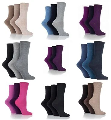 Women Diabetic Socks with Non Elastic Gentle Grip - For Swollen Feet and Ankles