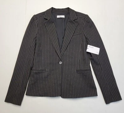 $408 Nuevo Blazer Informal Bailey 44 Para Mujer Talla 10 Negro Rayas CHAQUETA DARREN Foto 1 de 4
