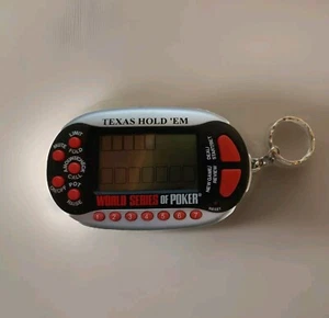 Excalibur Texas Hold Em Poker Handheld Electronic Game Casino Keychain USED - Picture 1 of 2
