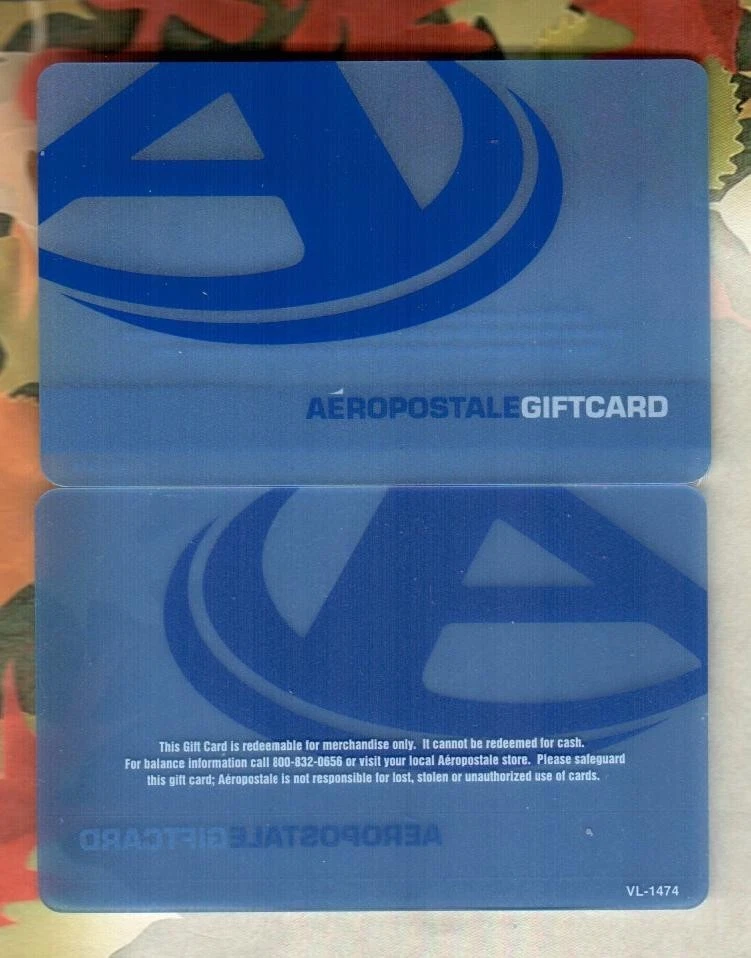 AEROPOSTALE Classic Logo ( 2003 ) Sample / Display Gift Card ( $0 ) RARE - Image 1 of 1
