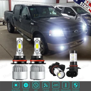 Faros LED blancos de haz alto bajo antiniebla para Ford F150 1999-2003 6000K - Imagen 1 de 12