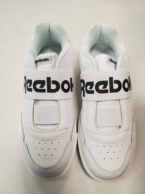 Reebok Techque Slip on Walking Sneaker Black/White Kids *Size 2.5* (F9C-2383) - Image 1 of 4