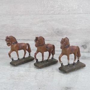 LINEOL - 3 Massefiguren Pferde - Höhe = 7 cm - #W85174 - Picture 1 of 10