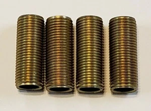 4er SET STAHL 1 ZOLL LAMPENROHRNIPPEL VERZINKT LAMPENTEIL NEU 57075J - Bild 1 von 3
