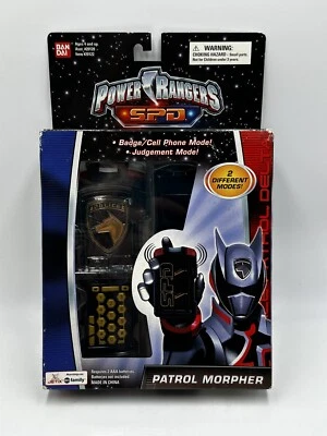 Insignia Power Rangers SPD Patrol Morpher \ teléfono celular \ modo juicio nuevo sellado Foto 1 de 4