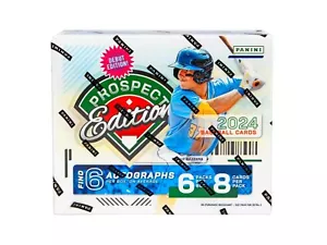 Caja de pasatiempos sellada de béisbol edición Panini Prospect 2024 ~ 6 autos y oportunidad Kaboom - Imagen 1 de 2