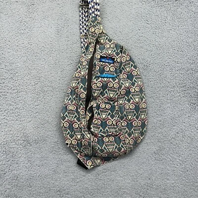 Bolso Bandolera KAVU Cuerda Eslinga Estampado Azteca Mochila Viaje Tostado Verde Azulado Bandolera Foto 1 de 4