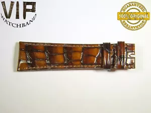 OEM Authentic IWC SANTONI ONE SHORT PART strap 22mm croco BROWN color - Bild 1 von 2