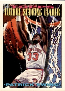 1993-94 Topps Future Scoring Leader Patrick Ewing Card #390 New York Knicks Used - Picture 1 of 2