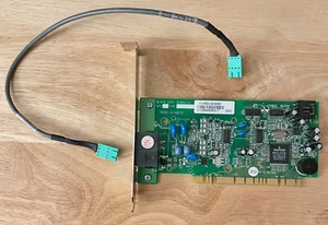 Vintage Broadcom PCI Modem BCM94212 2001 w/Sound Card Audio Cable (Dell) -TESTED - Picture 1 of 3