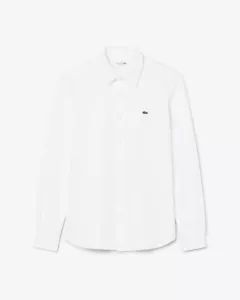 Lacoste Polo Shirt langarm Größe 44 weiß Regular Fit 100coton NP:130,00€ -50% - Bild 1 von 2