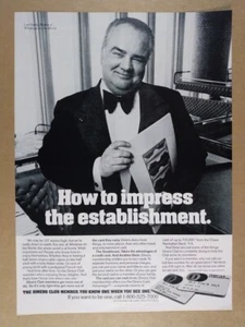 1979 Diners Club Card Windows on the World Maitre d' photo vintage print Ad - Picture 1 of 1
