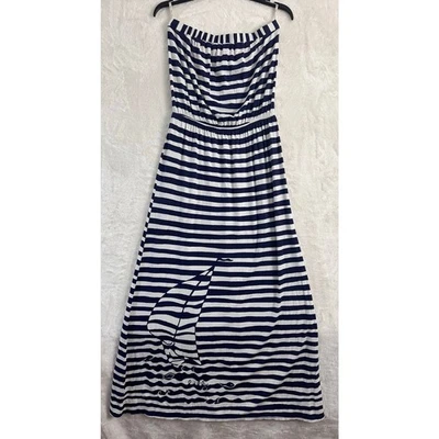 Vestido Lilly Pulitzer Emmett Azul Marino Yate Yard M Náutico Costero Foto 1 de 4