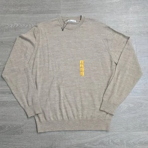 Zara Pullover Wollmischung Strickpullover Rundhals meliert sandbraun Herren Gr. Large - Bild 1 von 11